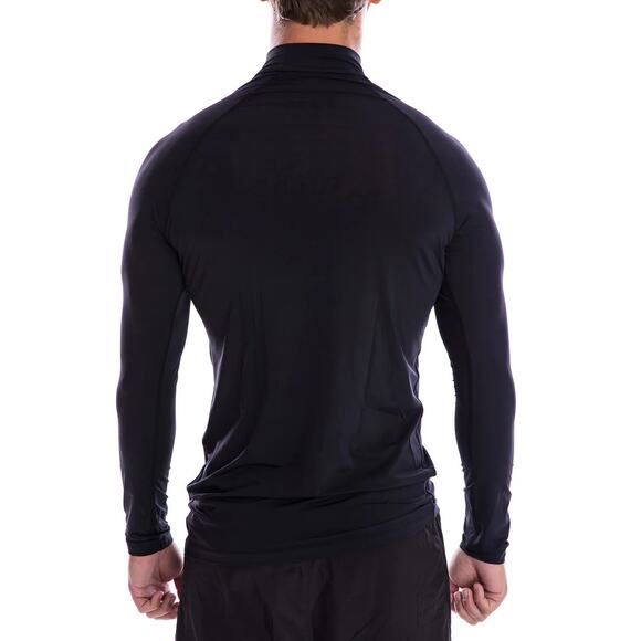 SParms Men’s Black High Neck Long Sleeve Sun Protection Body Warm Top Size XL - Picture 3 of 13